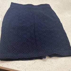 Elegant Navy Lace Skirt Size XS